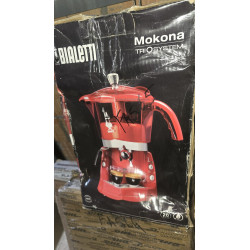 Crveni Bialetti Mokona Rossa CF40 aparat za espreso u obliku moka lončića