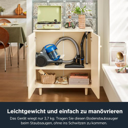 Eureka NEN110A usisivač sa posudom, 700W, 1.5L plava | Outlet BGD