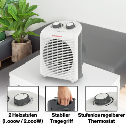 Clatronic HL 3761 Kalolifer Grejalica 2000W – Bela | Outlet BGD