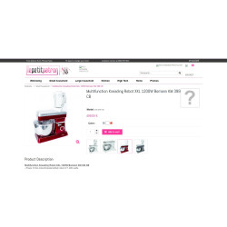 Bomann KM 399 CB Mikser sa Posudom 6.3L 1200W – Crveni | Outlet BGD