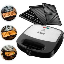 Crni Russell Hobbs 24540-56 višenamenski aparat za sendviče sa tri seta zamenjivih ploča