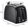 Russell Hobbs Textures 22601-56 Toster 850W – Crna | Outlet BGD
