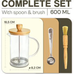 Cosumy Francuska Presa 600ml | Staklo i Bambus | Outlet Bgd