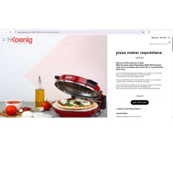 H.Koenig NAPL350 Pica Pekač 32 cm, 1200W | Outlet BGD