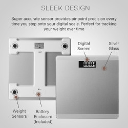 Aquarius Digitalna Step-On Vaga do 180 kg | Outlet BGD