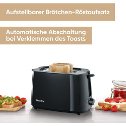 Severin AT 2287 Automatski Toster 700W – Crna | Outlet BGD