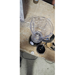 Crni Herzberg HG-5008 2 u 1 blender snage 600 W sa posudom od 1.7 l i dodatkom za mlevenje