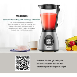 Merous Blender 1.5L 500W sa Drobilicom Leda | Outlet BGD