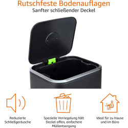 OUTLET Amazon Basics Kanta 32L sa Pedalom - Crna | Outlet BGD