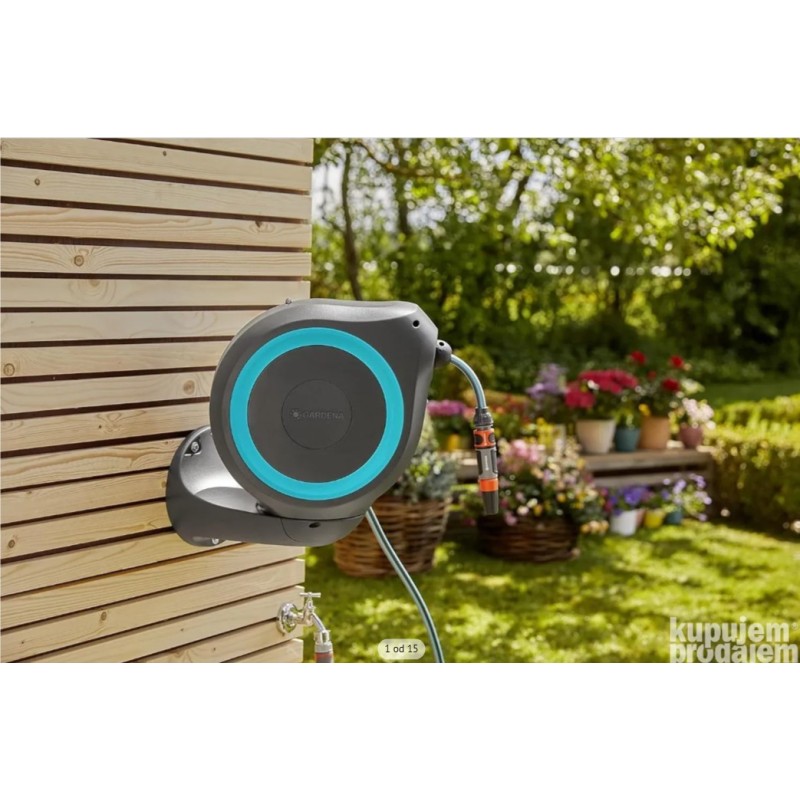 Gardena 18610-20 zidni nosač sa 20 m creva Roll Up M/L | Outlet BGD