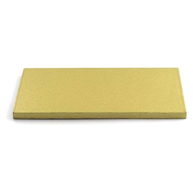 Decora pravougaona zlatna podloga za torte 30x40cm od čvrstih celuloznih vlakana