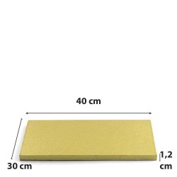 Decora Zlatna Ploča za Tortu 30x40x1.2cm | Profesionalna | Outlet Bgd