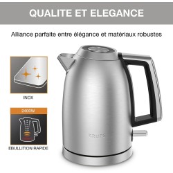 Krups Excellence BW552D električni bokal ketler od brušenog nerđajućeg čelika zapremine 1.7 l