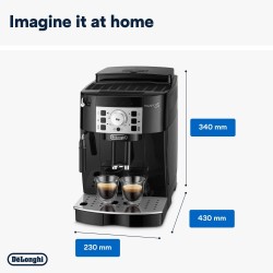 Crni DeLonghi Magnifica S ECAM 22.110.B automatski aparat za kafu sa sistemom za mlečnu penu