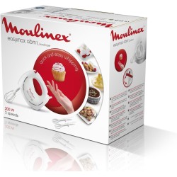 Beli Moulinex Easymax HM2501 ručni mikser snage 200 W sa 5 brzina