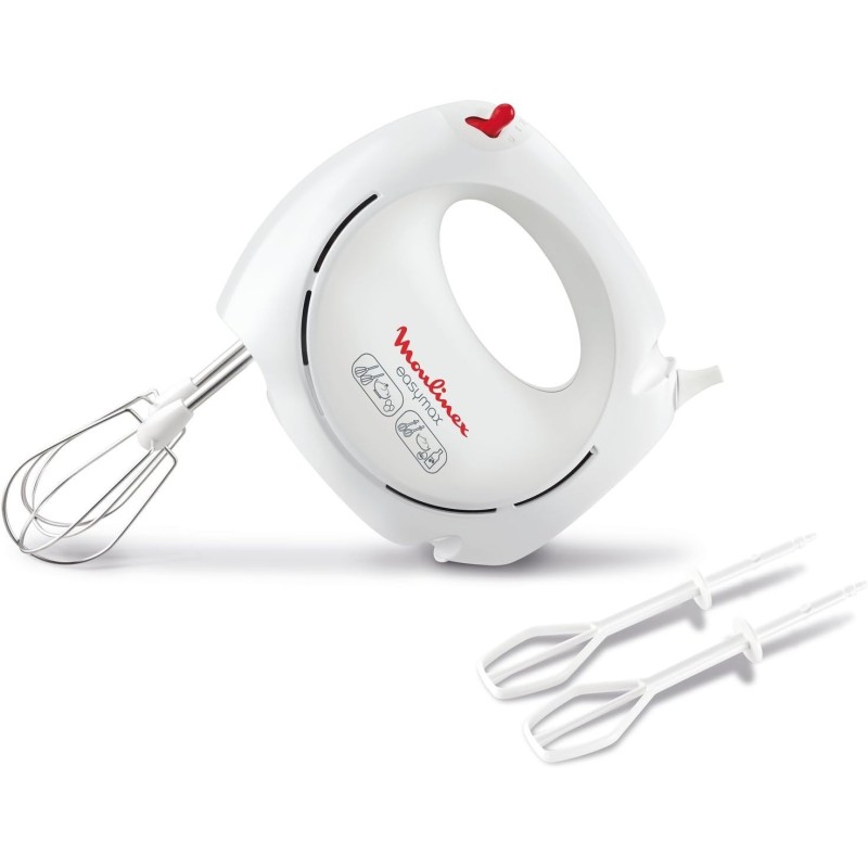 Beli Moulinex Easymax HM2501 ručni mikser snage 200 W sa 5 brzina