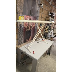 Tefal TI1200E0 daska za peglanje sa bež navlakom, radnom površinom 124x40 cm i manjim oštećenjem farbe na nogici