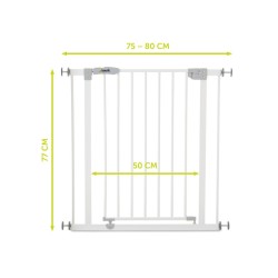 Hauck Open N Stop Sigurnosna Kapija – Bela, 75-80cm | Outlet BGD