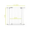 Hauck Open N Stop Sigurnosna Kapija – Bela, 75-80cm | Outlet BGD