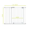 Hauck Open N Stop + 21cm Ekstenzija – Bela, 96-101cm | Outlet BGD