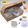 KPRICE Elephant Peškir za Bebe – Bambus, Siva, 90x90cm | Outlet BGD