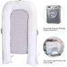 Luchild Ležaljka i Gnezdo za Bebe – Sivo/Bela, Tačke, 85x50cm | Outlet BGD