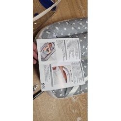Luchild Ležaljka i Gnezdo za Bebe – Sivo/Bela, Tačke, 85x50cm | Outlet BGD