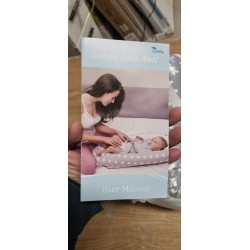Luchild Ležaljka i Gnezdo za Bebe – Sivo/Bela, Tačke, 85x50cm | Outlet BGD