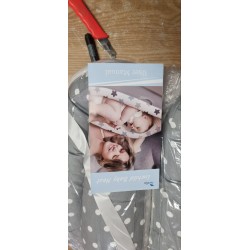Luchild Ležaljka i Gnezdo za Bebe – Sivo/Bela, Tačke, 85x50cm | Outlet BGD