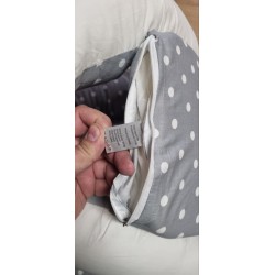 Luchild Ležaljka i Gnezdo za Bebe – Sivo/Bela, Tačke, 85x50cm | Outlet BGD