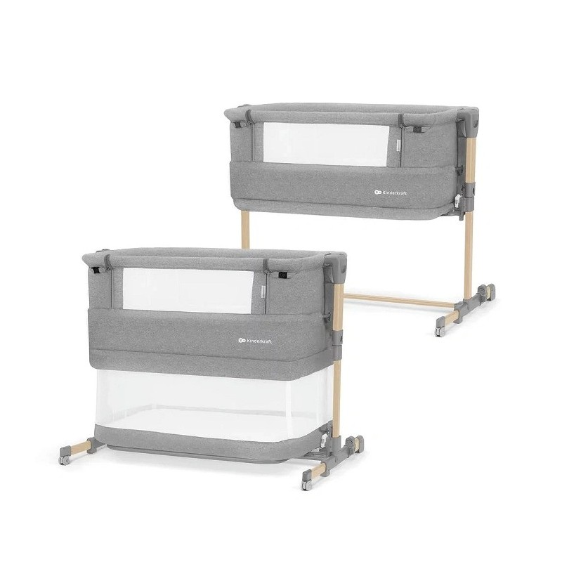 Kinderkraft NESTE GROW Krevetac – Siva/Drvo | Outlet BGD