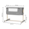 Kinderkraft NESTE GROW Krevetac – Siva/Drvo | Outlet BGD