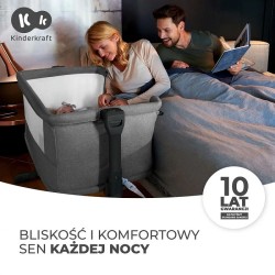 Kinderkraft NESTE GROW Krevetac – Siva/Drvo | Outlet BGD