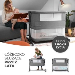 Kinderkraft NESTE GROW Krevetac – Siva/Drvo | Outlet BGD