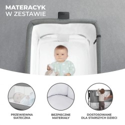 Kinderkraft NESTE GROW Krevetac – Siva/Drvo | Outlet BGD