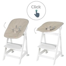 Roba Born Up Stolica 2u1 – Bela/Taupe, od Rođenja | Outlet BGD
