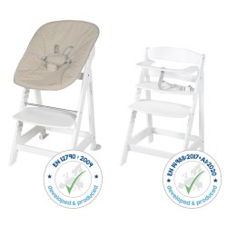 Roba Born Up Stolica 2u1 – Bela/Taupe, od Rođenja | Outlet BGD