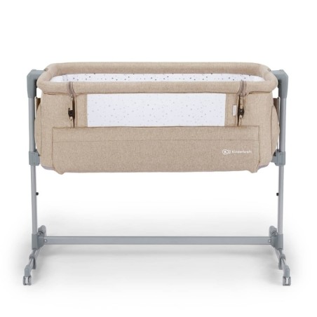 Kinderkraft Neste Up Beige Melange – Krevetac uz Roditeljski Krevet | Outlet BGD