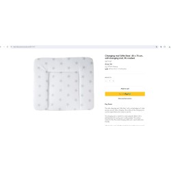Roba Little Stars Meka Podloga za Presvlačenje – 85x75cm | Outlet BGD
