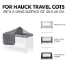 Hauck Platno sa Mrežom za Komarce za Putni Krevetac – Siva | Outlet BGD