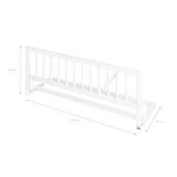 Pinolino Classic Zaštita za Krevet – Bukva, Bela, 90x32x36cm | Outlet BGD