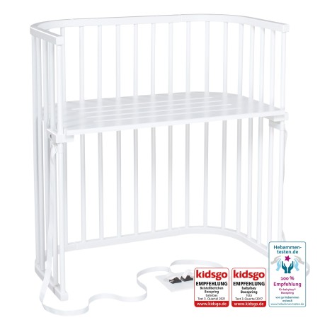 babybay Boxspring Dodatni Krevetac – Bukva Masiv, Bela | Outfit BGD