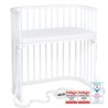 babybay Boxspring Dodatni Krevetac – Bukva Masiv, Bela | Outfit BGD