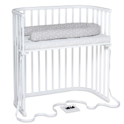 babybay Boxspring Dodatni Krevetac – Bukva Masiv, Bela | Outfit BGD