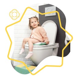 Badabulle Set – Noša i WC Adapter, Zelena | Outlet BGD
