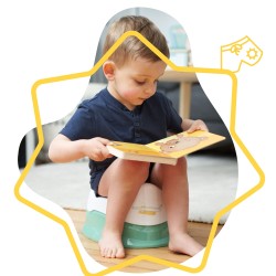 Badabulle Set – Noša i WC Adapter, Zelena | Outlet BGD
