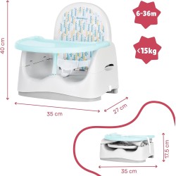 Badabulle Booster Trendy Meal Sedište – Sklopivo, Podesiva Visina | Outlet BGD