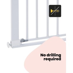 Safety 1st U Pressure Fit Flat Step Sigurnosna Kapija – 73-80cm, Bela | Outlet BGD