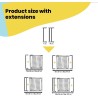 Safety 1st U Pressure Fit Flat Step Sigurnosna Kapija – 73-80cm, Bela | Outlet BGD