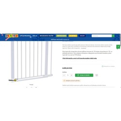 Safety 1st U Pressure Fit Flat Step Sigurnosna Kapija – 73-80cm, Bela | Outlet BGD